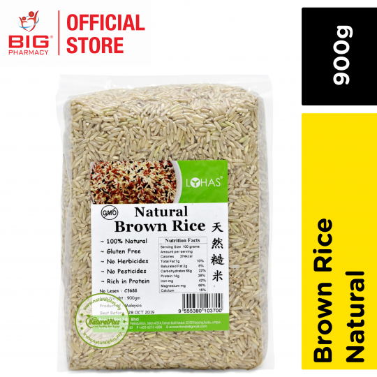 Lohas Natural Brown Rice 900g