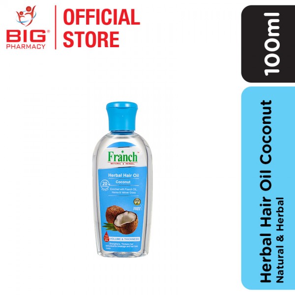 Franch Herbal Hair Oil Coconut 100ml