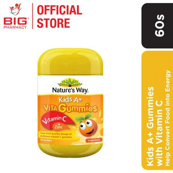NATURES WAY KIDS A+  GUMMIES WITH VITAMIN C 60S