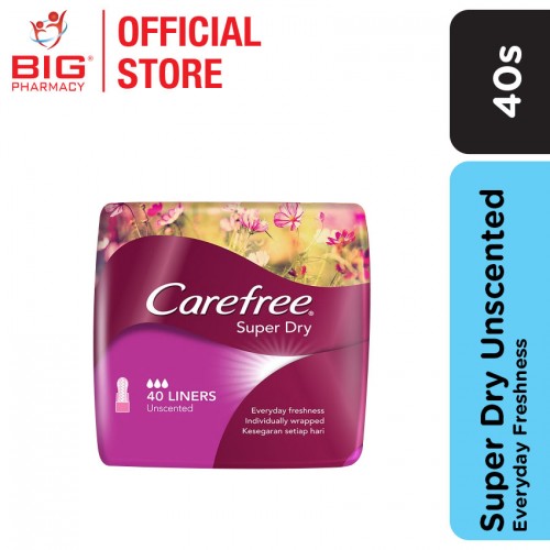 Carefree Super Dry Shower Fresh Scent Pantiliners (40's)