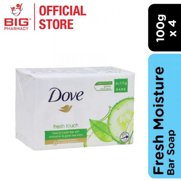 Dove Bar Soap Fresh Moisture 3+1 (New) 90g