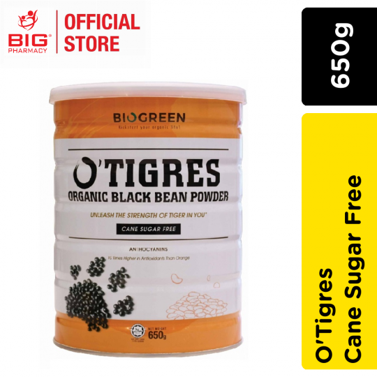 Biogreen Otigres Cane Sugar Free 650g