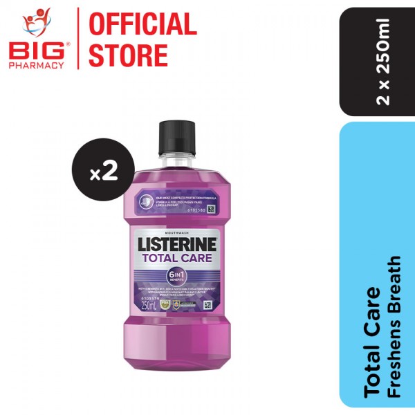 Listerine Mouthwash 250mlx2 Total Care