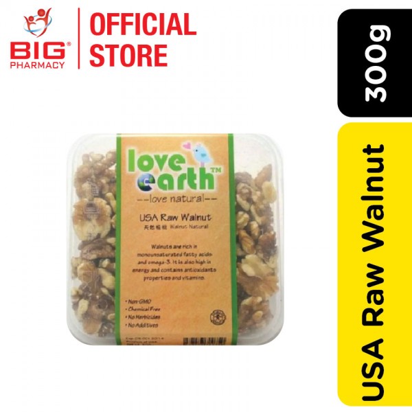 Love Earth Usa Raw Walnut 300g