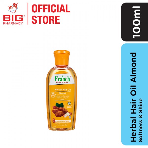 Franch Herbal Hair Oil Almond 100ml