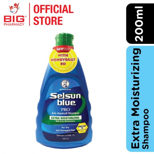 Selsun Blue Extra Moisturizing Dandruff Treament Shampoo 200ml