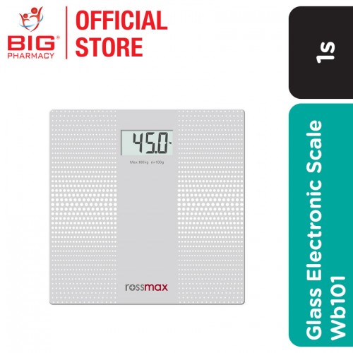 Rossmax Glass Electronic Scale Wb101 1 Unit