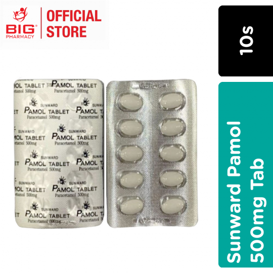 Sunward Pamol 500mg Tab 10S                 [Paracetamol]  (99999)