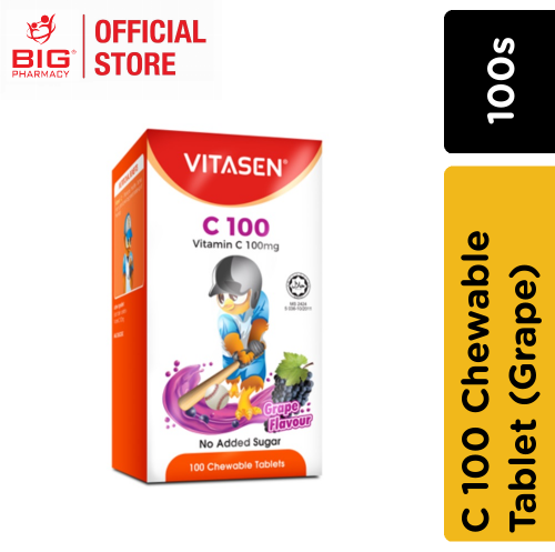 Vitasen C 100 Chewable Tablet (Grape) 100s