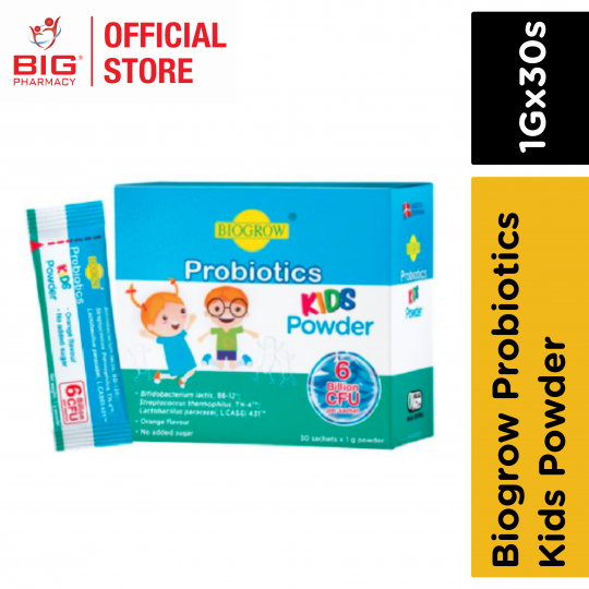 Biogrow Probiotics Kids Powder 1Gx30s