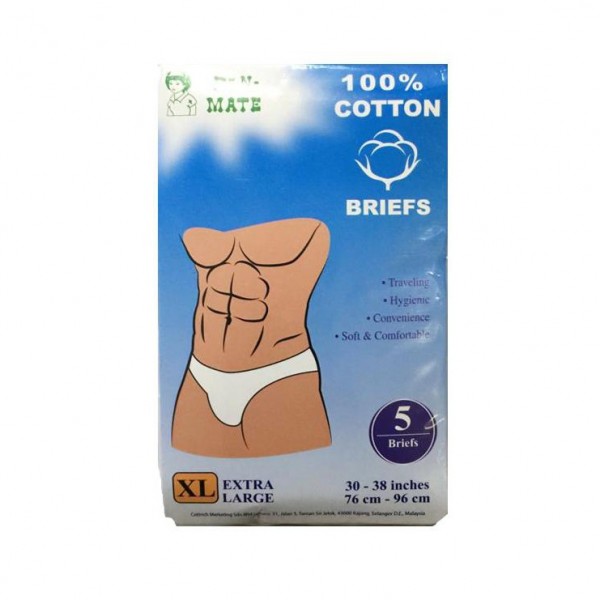 Pan-Mate 100% Cotton Brief Xl 5s