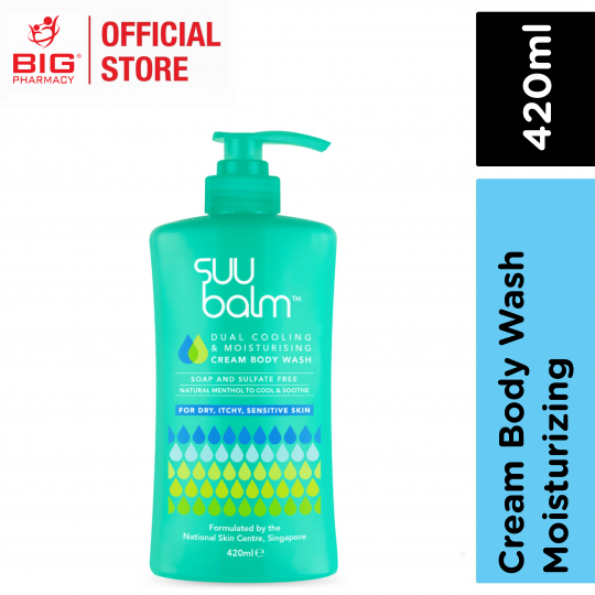 Suu Balm Dual Cooling & Moisturising Cream Body Wash 420ml