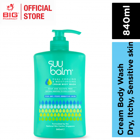 Suu Balm Dual Cooling & Moisturising Cream Body Wash 840ml