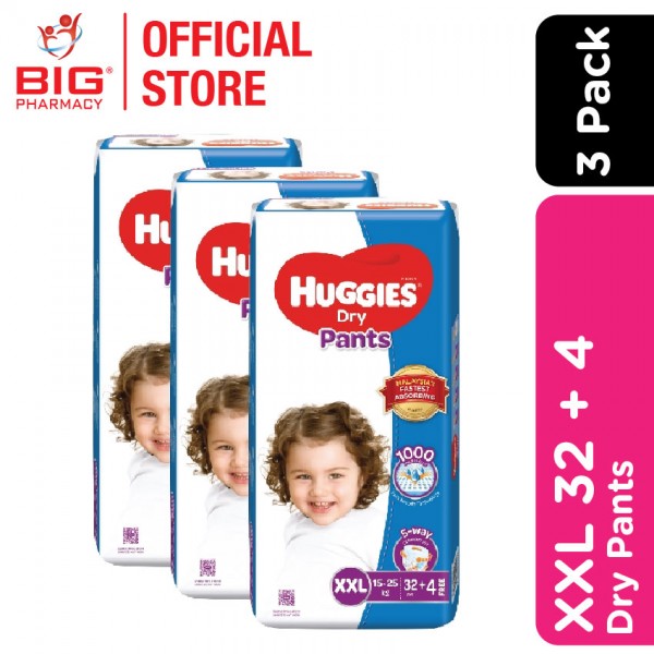 Huggies Dry Pants Super Jumbo Pack XXL 36SX3