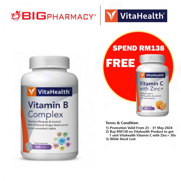 Vitahealth Vitamin B Complex 100s