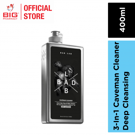 BADLAB 3-IN-1 HAIR, FACE, BODY CLEANER - DEEP CLEANSING 400ML