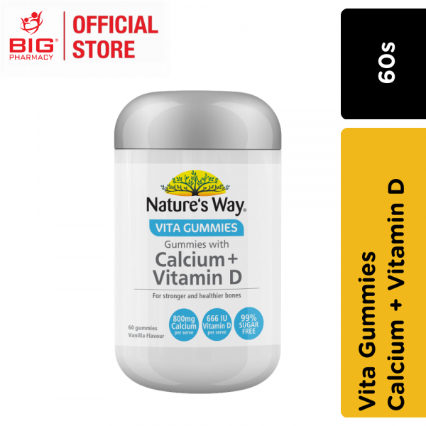 Natures Way Vita Gummies with Calcium + Vitamin D 60S