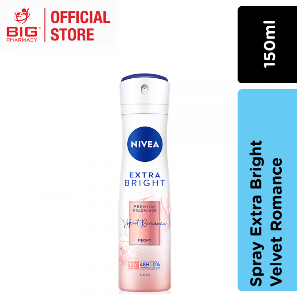 Nivea (F) Spray Extra Bright Velvet Romance 150ml