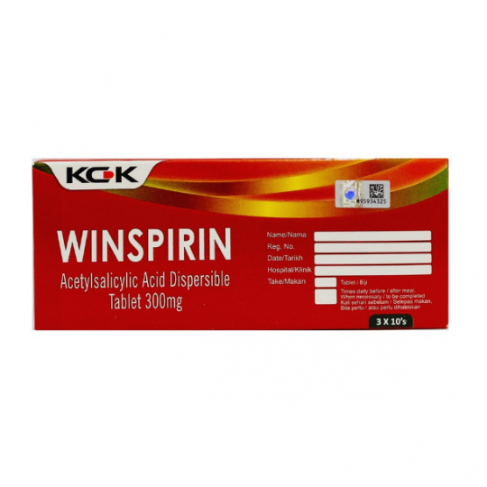 Winspirin Tablets 300mg 10s X 3