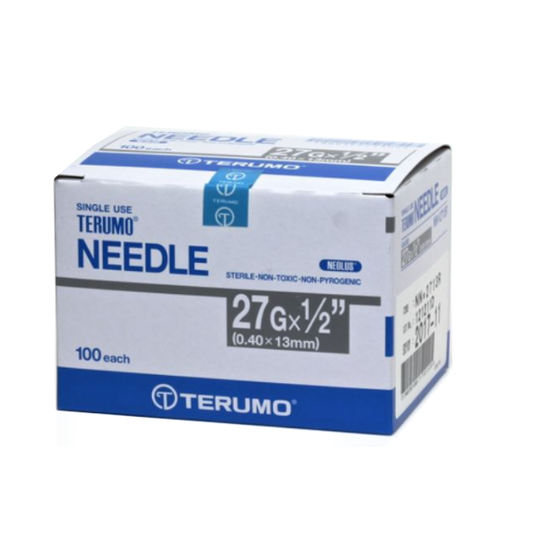 Terumo Needle 27G X 1/2" (13Mm) (Nn*2713R) 100s