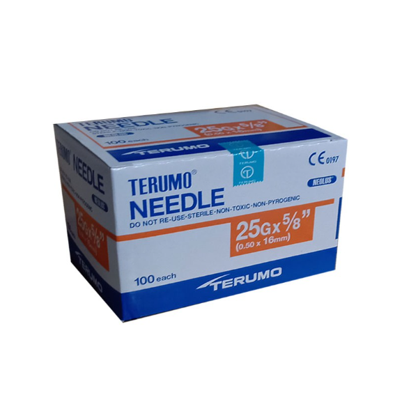 Terumo Needle 25Gx5/8" (Nn*2516R) 100s