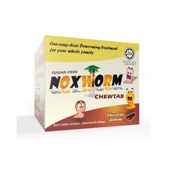 Noxworm Chewtab (Chocolate) 2s x 12