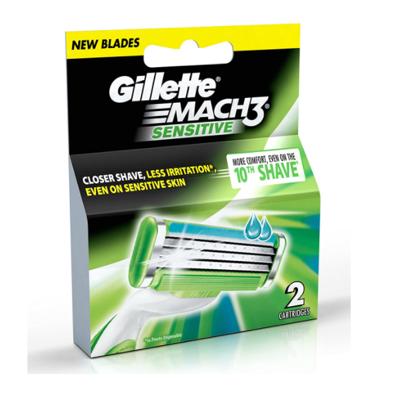 Gillette Mach3 sensitive 2s Cartridges