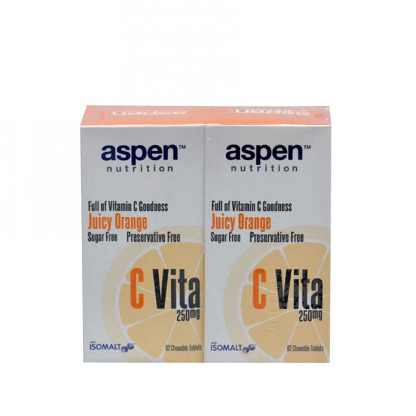 Aspen C Vita 250mg sugarfree 2X62s