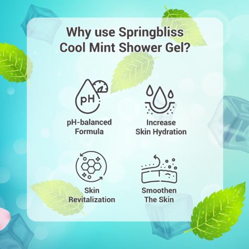 Springbliss Shower Gel Cool Mint 950ml