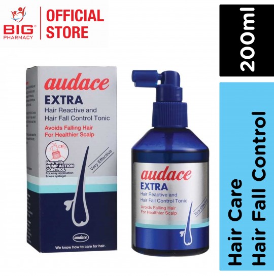 Audace Extra Hair Reactive & Hair Fall Control Tonic 200ml+Audace Extra Hair Reactive & Hair Fall Control Shampoo 200ml