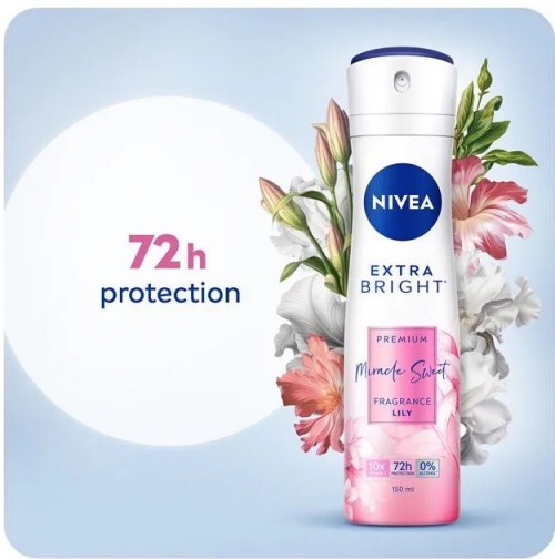 Nivea (F) Spray Extra Bright Miracle Sweet 150ml