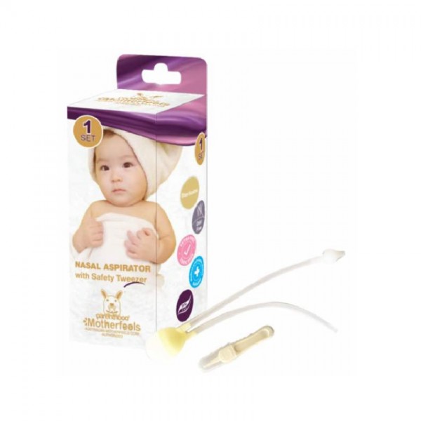 Motherfeels Nasal Aspirator With Baby Safety Tweezer