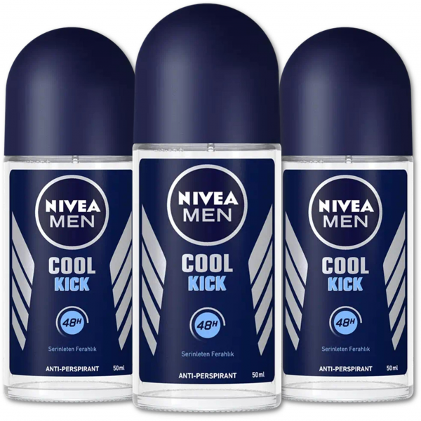 Nivea (M) Roll On Cool Kick 50ml X3