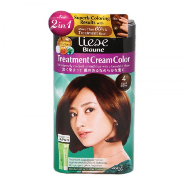 Liese Blaune Cream Hair Color 4 Light Brown