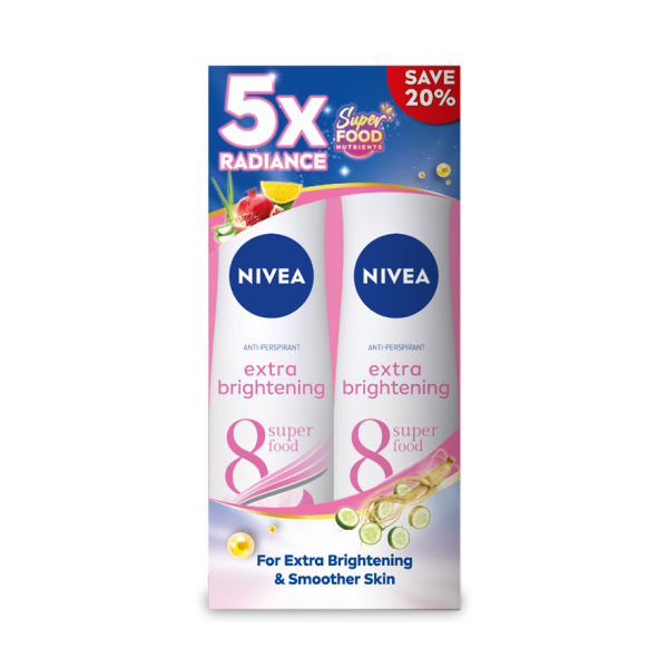 Nivea (F) Extra Brightening Spray 150ml X2