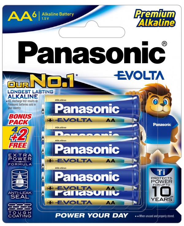 Panasonic Evolta AA 4s+2s