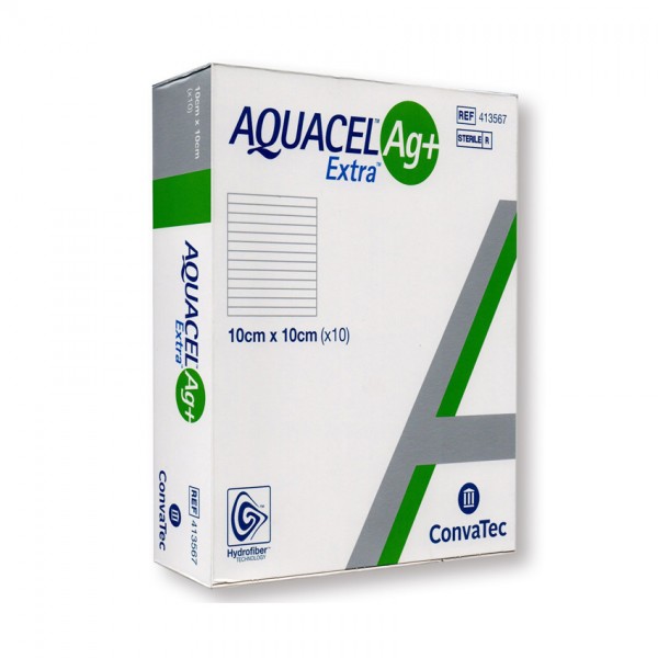 Convatec Aquacel Ag+ Extra 10Cm X 10Cm (413567) 10s