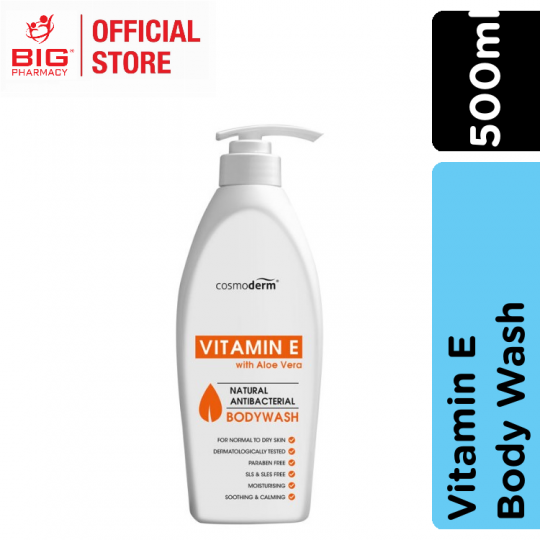 Cosmoderm Vitamin E Body Wash 500ml
