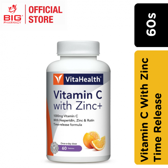 Vitahealth Time Release Vitamin C With Zinc 60s