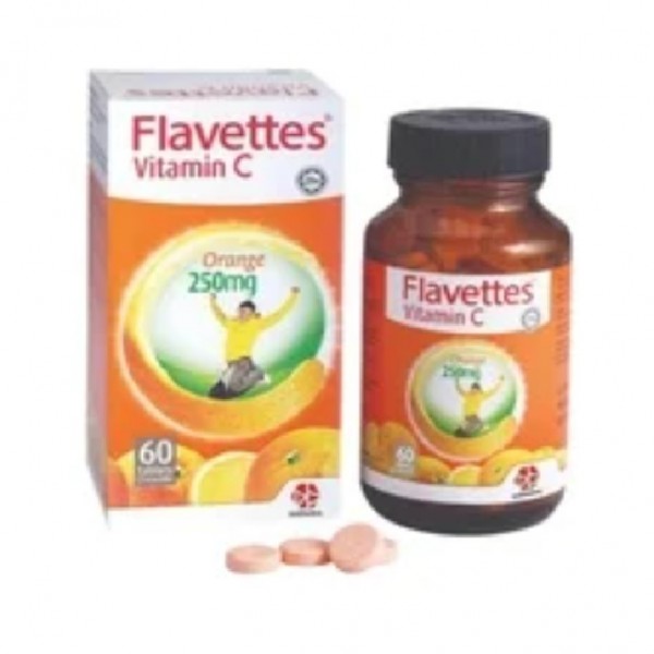 Flavettes Chewable Vitamin C 250mg (Orange) 60s