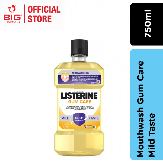 Listerine Mouthwash 750ml Gum Care Mild Taste
