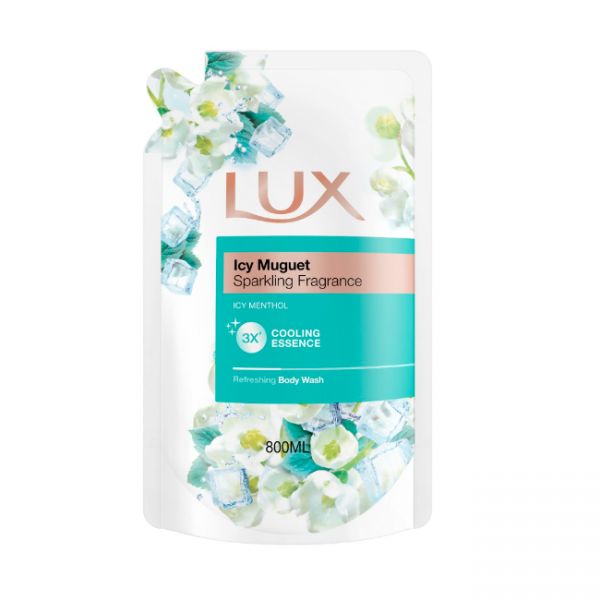 Lux Body Wash Icy Muguet 800Ml (Refill)