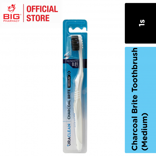 Oraclean Charcoal Brite Toothbrush (Medium) 1s