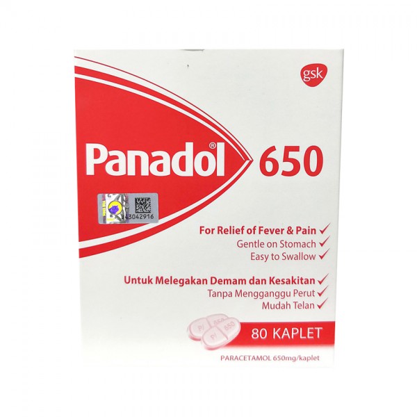 Panadol 650mg Tab 8s x10          [Paracetamol]