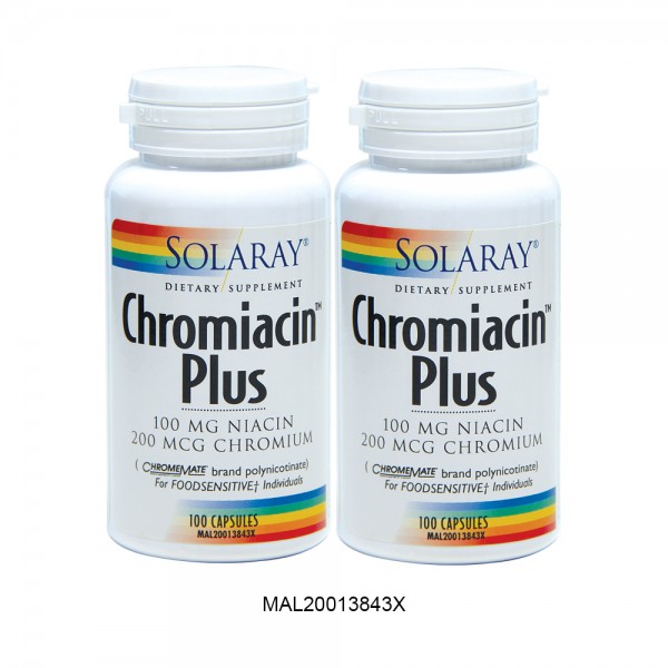 Solaray Chromiacin Plus 100S X2