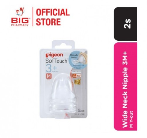 Pigeon Softouch Nipple 3M+ M 2S