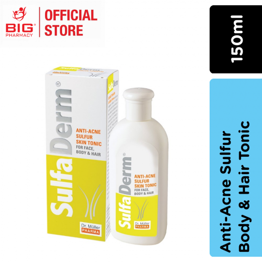 Sulfaderm Anti-Acne Sulfur Body & Hair Tonic 150ml