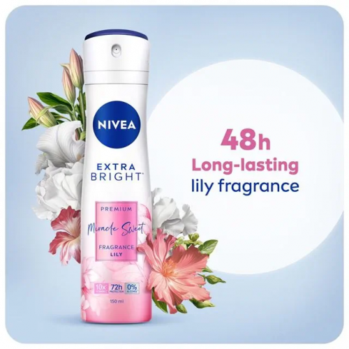 Nivea (F) Spray Extra Bright Miracle Sweet 150ml