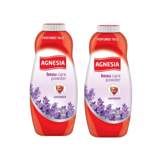 Agnesia Beau Care Powder (Lavender) 100g X2