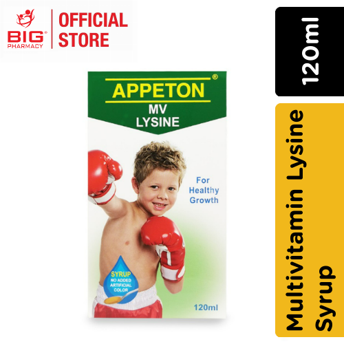 Appeton Multivitamin Lysine Syrup 120ml